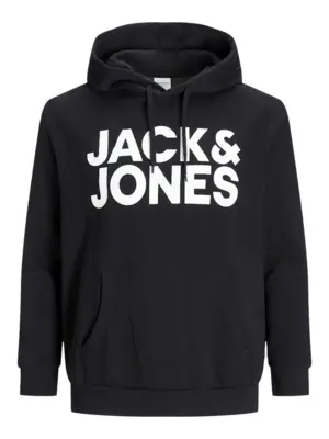 JJECORP Black Logo Sweat Hood