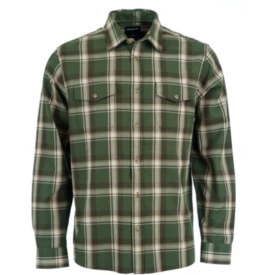 Grønternet flannel skjorte