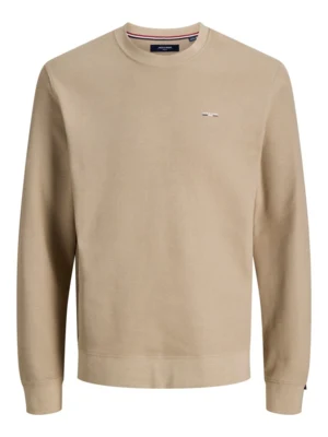 JPRBLUALVES Plaza Taupe Structure Sweat Crewneck